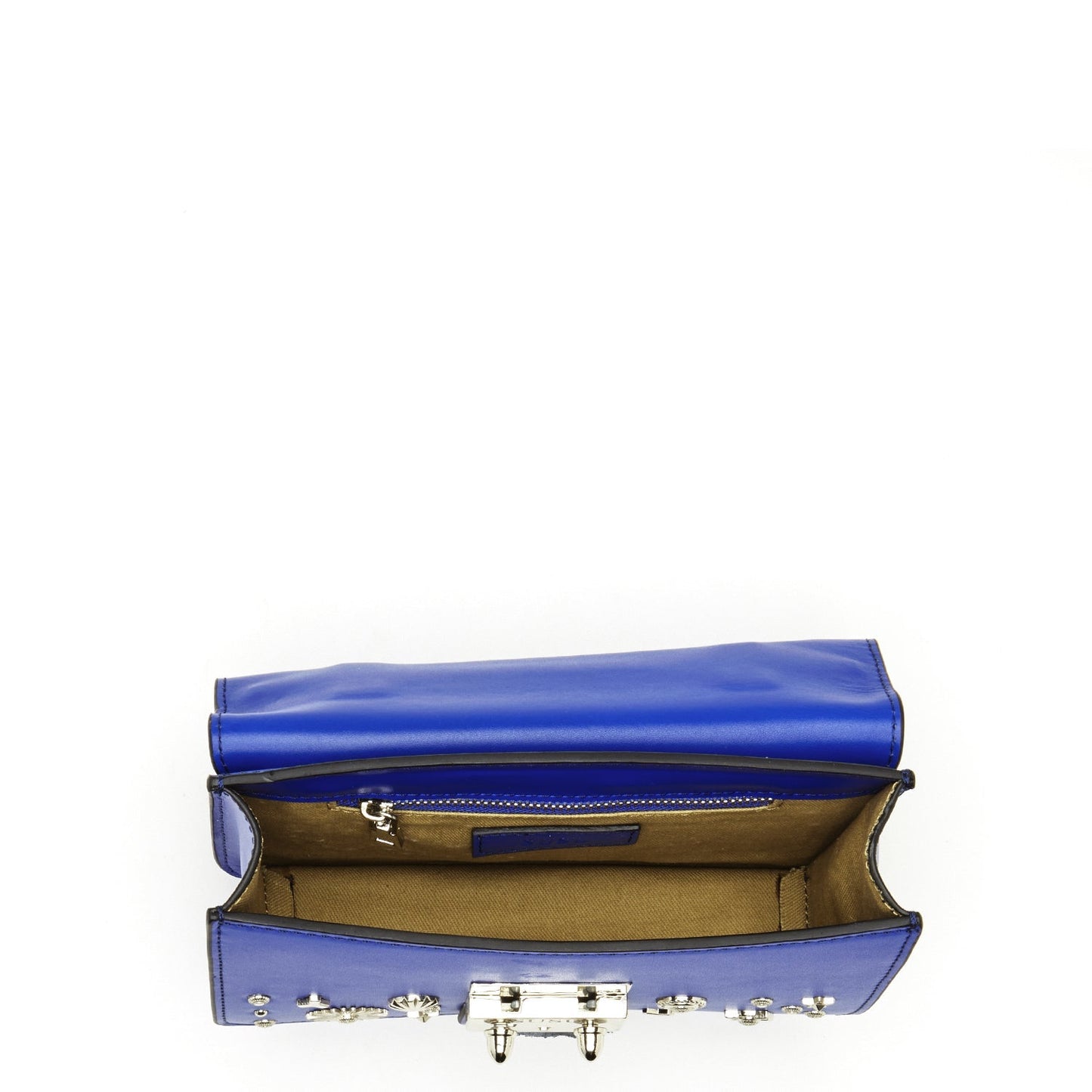 SUSU Studded Small Leather Crossbody Bag Cobalt Blue Purse Women's